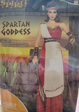 Spirit Halloween Costume Womens Spartan Goddess Greek Roman Size Small Med 4-8