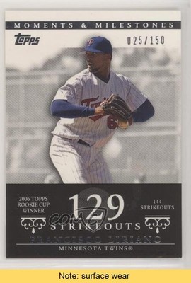 2007 Topps Moments & Milestones 25/150 Francisco Liriano #66 READ fm0