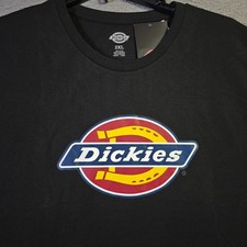 Dickies Shirt Mens 2XL XXL Black Regular Fit Classic Casual Logo Work Wear NWT