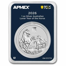 2026 AUS 1 oz Silver Lunar Horse BU SIII MD  Premier PCGS 