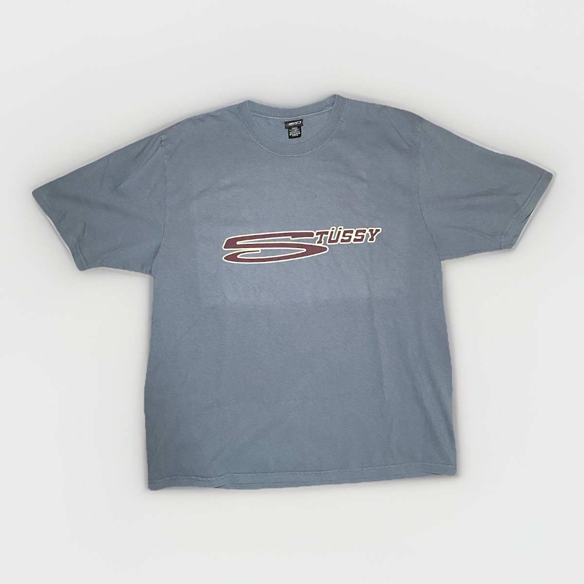 Stussy S Logo Graphic T Shirt Mens Large Blue Casual Skate