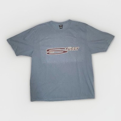Stussy S Logo Graphic T Shirt Mens Large Blue Casual Skate