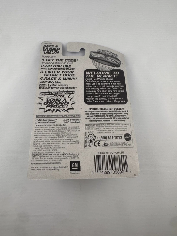 Coche diecast Hot Wheels '64 Riviera 2002 primeras ediciones naranja 1:64 Foto 2 de 2