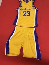 LeBron James 2T Jersey 23 Los Angeles Lakers Basketball Outfit Size 3T Shorts