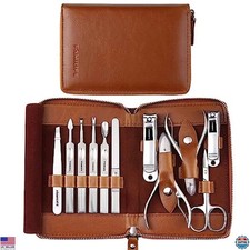 11-Piece Manicure Set, Stainless Steel Nail Clippers  Pedicure Tools, Travel