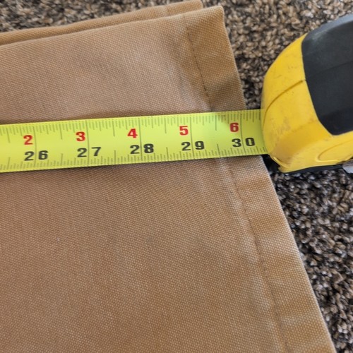 Vintage Carhartt USA Brown Tan R05 BRN 34X30 Double Knee Overall Bib Duck Canvas 90s - Bild 15 von 15