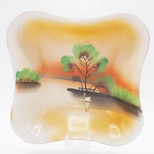 Handpainted Trinket Tray Dish made in Japan
