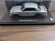 Kyosho 1/43 Nissan Skyline 2000 GT-R Silver Diecast Model Car