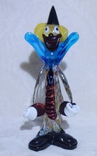 VTG Murano Art Glass Sculpture Figure Clown 8" Tall - RARE