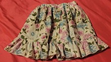SheIn Girls size 4 Floral Flare Skirt w/ruffle