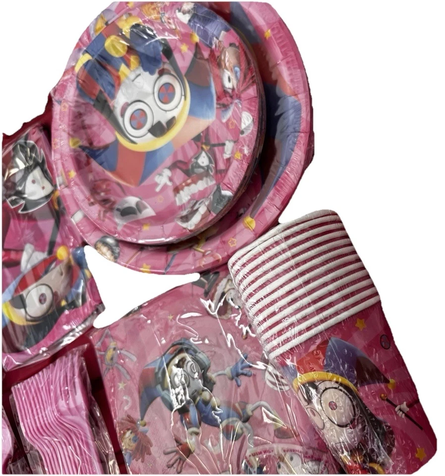 The Amazing Digital Circus 派对餐具套装,Doyomtoy 服务 12 位客人 — 第 4/4 张图片