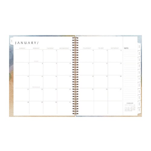 Blue Sky 137948 Jan-Dec 2026 Weekly/Monthly Planner - Blue/Sand/Green Cover New - Picture 4 of 10