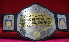 AWA World Heavyweight Wrestling Champion Replica Title Belt 2mm Adult size