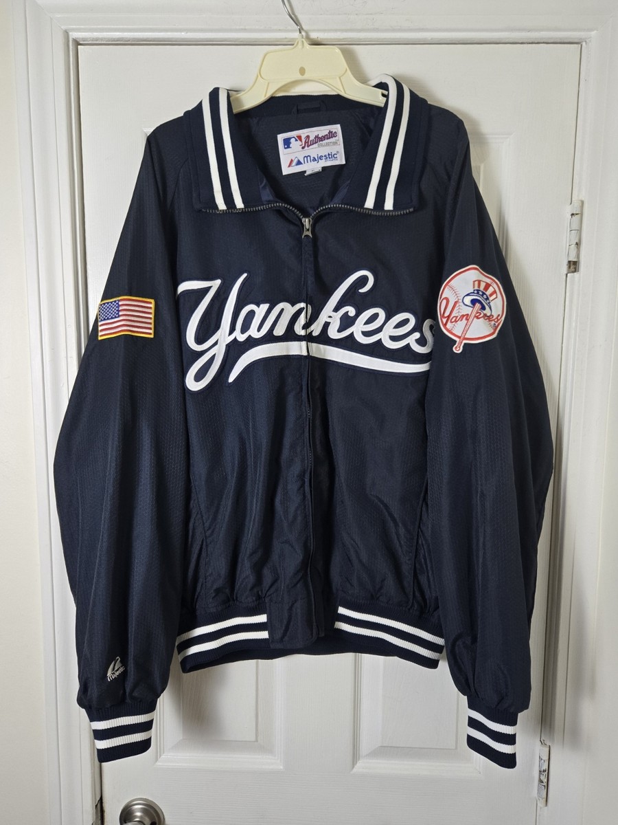 Majestic Authentic New York Yankees Dugout Jacket Mens XL 9/11 USA