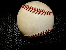 Rod Gilbert Vintage Signed Official Major League Baseball NY Rangers HOF Auto