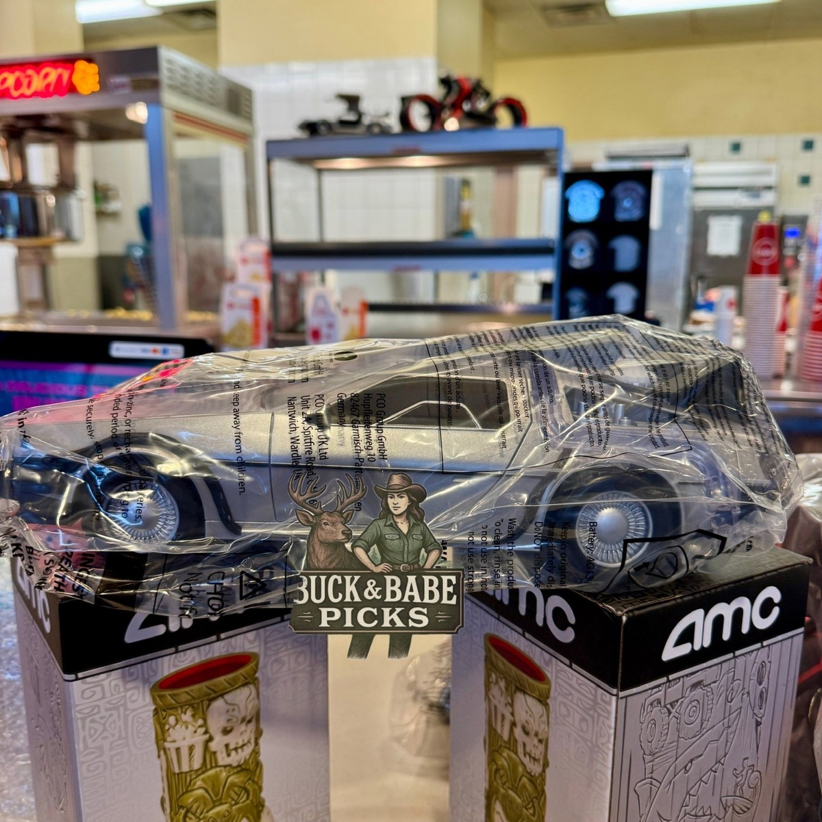 Back to the Future DeLorean Popcorn Bucket 40th Anniversary NEW in