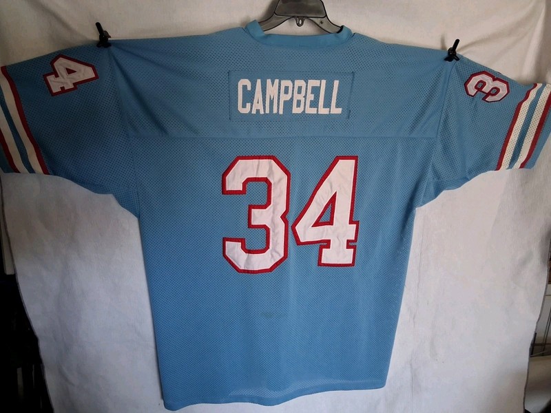 Mitchell And Ness 1980 Houston Oilers Earl Campbell #34 Throwback Jersey Size 56