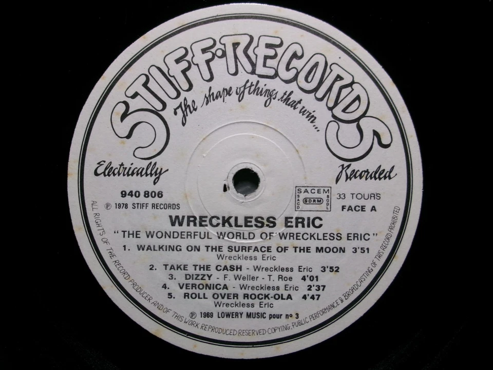 THE WONDERFUL WORLD OF WRECKLESS ERIC STIFF 940 806 PUNK NEW WAVE FRANCE - Image 3 of 4