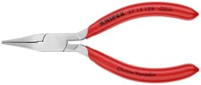 KNIPEX Tools 37 13 125 Smooth Jaw Flat Nose Electronics Pliers, 5-Inch