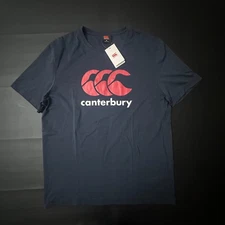 Canterbury T Shirt Mens XL Blue Big Graphic Rugby Athleisure Comfort Casual