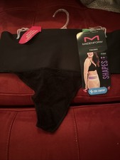 NWT Maidenform Thong Black Size Large Cool Comfort