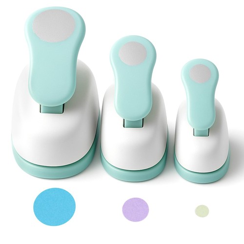 Koogel 3PCS Circle Hole Punch, Different Size(1 + 5/8 + 3/8 Inch)