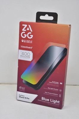 Zagg VisionGuard Blue Light Filtration Screen Protector for Apple iPhone 16 Pro