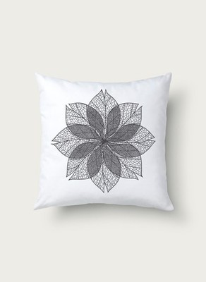Designer Pillow from Greece, Multiple Colors, Botanical by INO Design