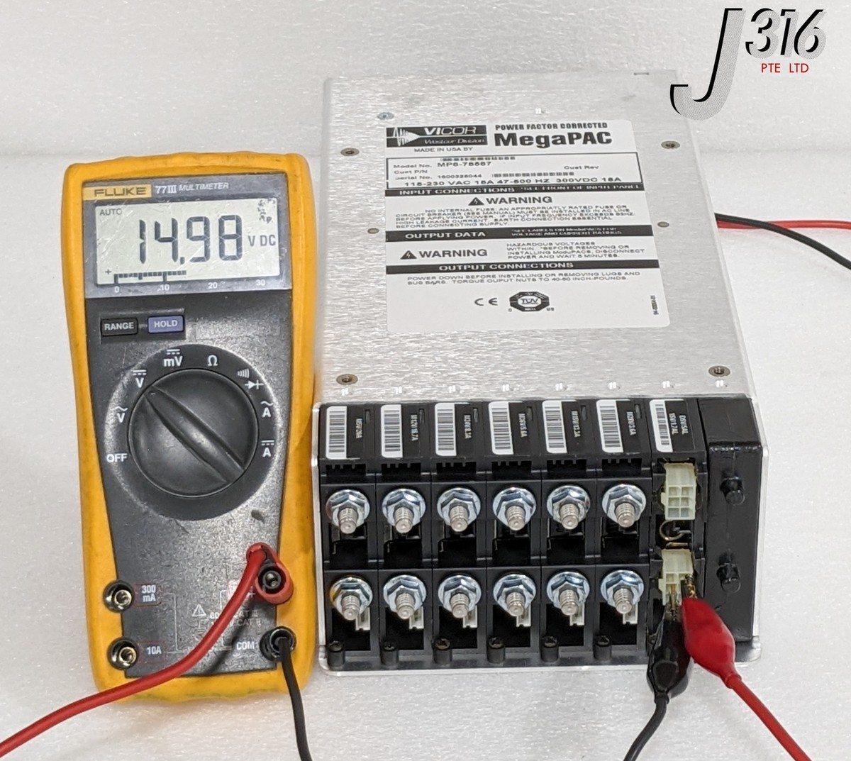 専用　316 34390 VICOR POWER SUPPLY, MEGAPAC, 300VDC 15A MP8-78587 | eBay