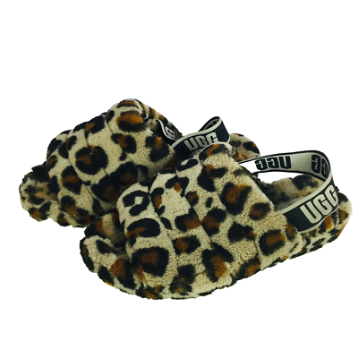 UGG Women's Fluffy Slip-On Cozy Leopard Cheetah Animal Print