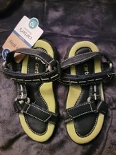 Carter's Boys Lebron Sandals Sz 10 Navy Neon Open Toe Adjustable Nwt defect