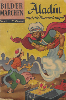 Bilder Märchen Classics Illustrated Junior Nr.17 1958 Aladin und die Wunderlampe