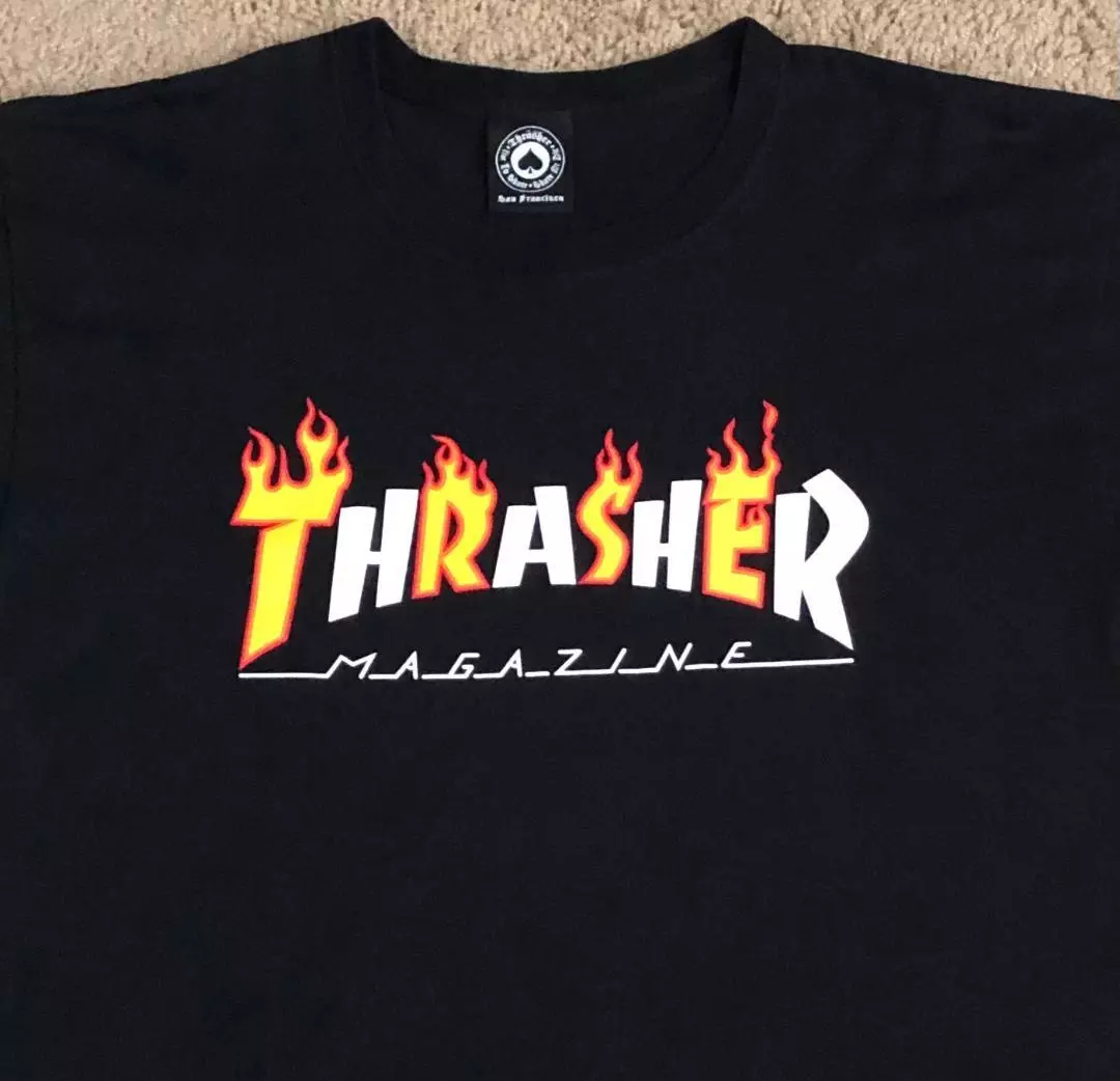 Thrasher top fire shirt