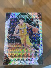 2017-18 Panini Mosaic Lakers Lonzo Ball Silver Mosaic Prizm Rookie Bulls W335