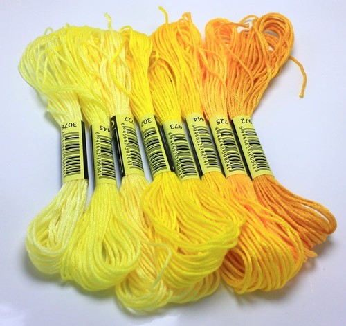 Cross Stitch Thread Cotton Embroidery Floss Gradient Color Sewing Skeins Threads - Picture 28 of 31