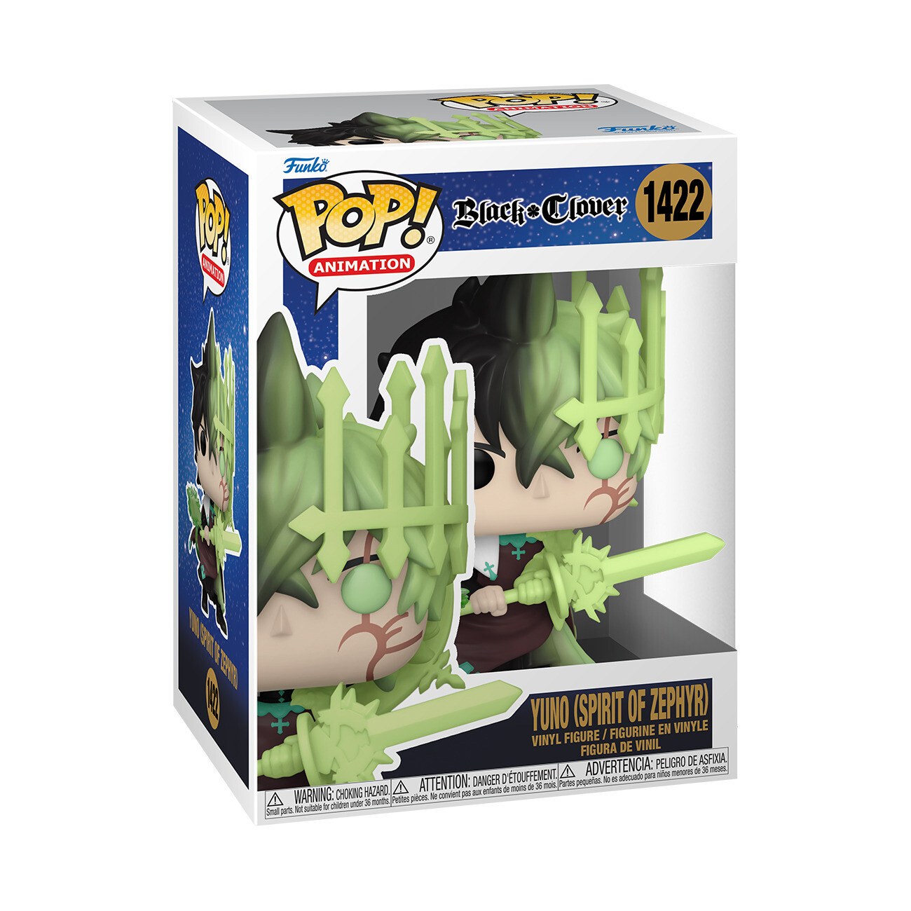 Funko Pop! Vinyl: Black Clover - Yuno (Spirit of Zephyr) #1422
