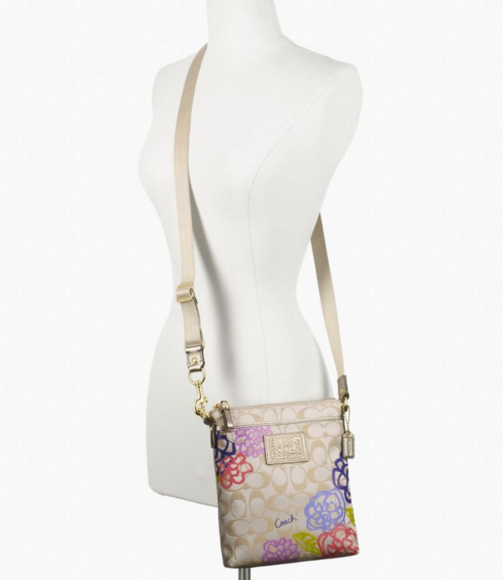 ショルダーバッグ・ポシェット COACH Daisey Applique Swingpack F48335 NWT Coach Daisey Applique Signature Swingpack Crossbody