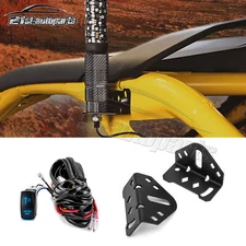 2PCS LED Whip Light Mount+Lighted Whip Wire For Can Am Maverick R/R Max 2024-UP