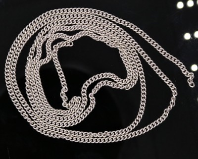 30'' INCHES LONG 2.5 MM HANDMADE SILVER LINK CHAIN USE IN LINGAM PENDANT AMULET