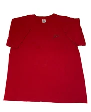 Vtg Speedo Mens Red T Shirt XL Swimming Water Performance Swim