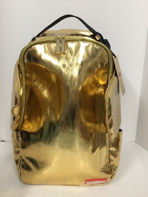 gold backpack mens