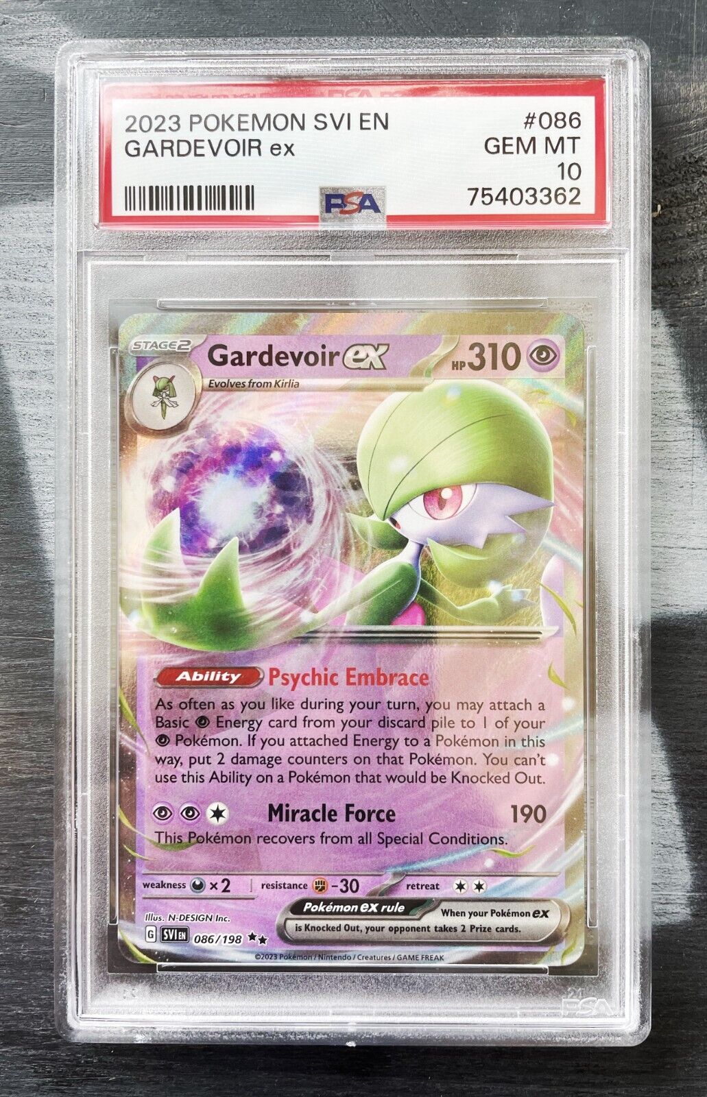 ad  - 2023 Pokémon Scarlet & Violet - (SV1EN) Gardevoir EX