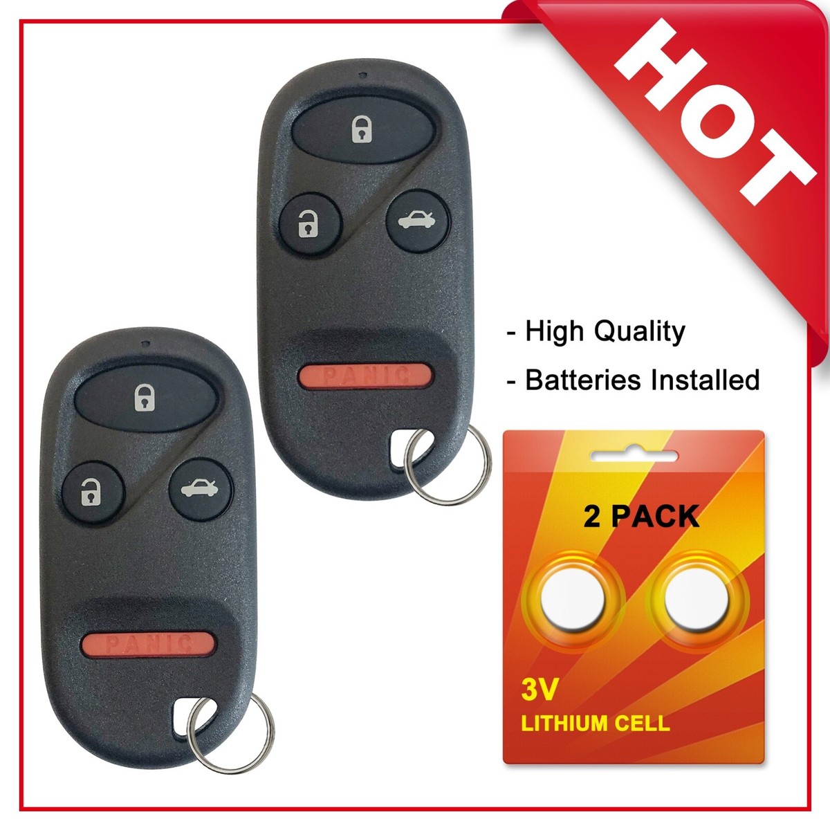 LOT OF 2 OEM 1998 2002 HONDA ACCORD / ACURA TL KEY LESS ENTRY REMOTE LOT OF 2 OEM 1998 2002 HONDA ACCORD / ACURA TL KEY LESS ENTRY REMOTE