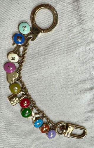 LOUIS VUITTON Porto Cle Chenne Pastille Bag charm Key chain holder ring M65380 - Afbeelding 1 van 9
