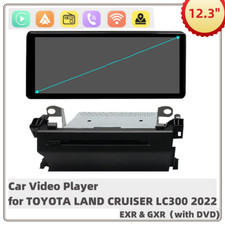 Car Video Player for TOYOTA LAND CRUISER LC300 2022 EXR GXR DVD Carplay SWC 128G