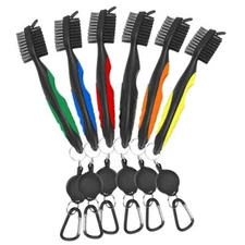 Golf Cleaning Brush Retractable Stock Color Groove Cleaner Tool Reel Club Ball