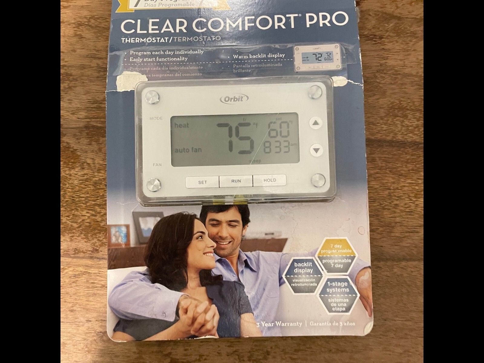 Orbit Clear Comfort Pro Thermostat Box Opened But New 