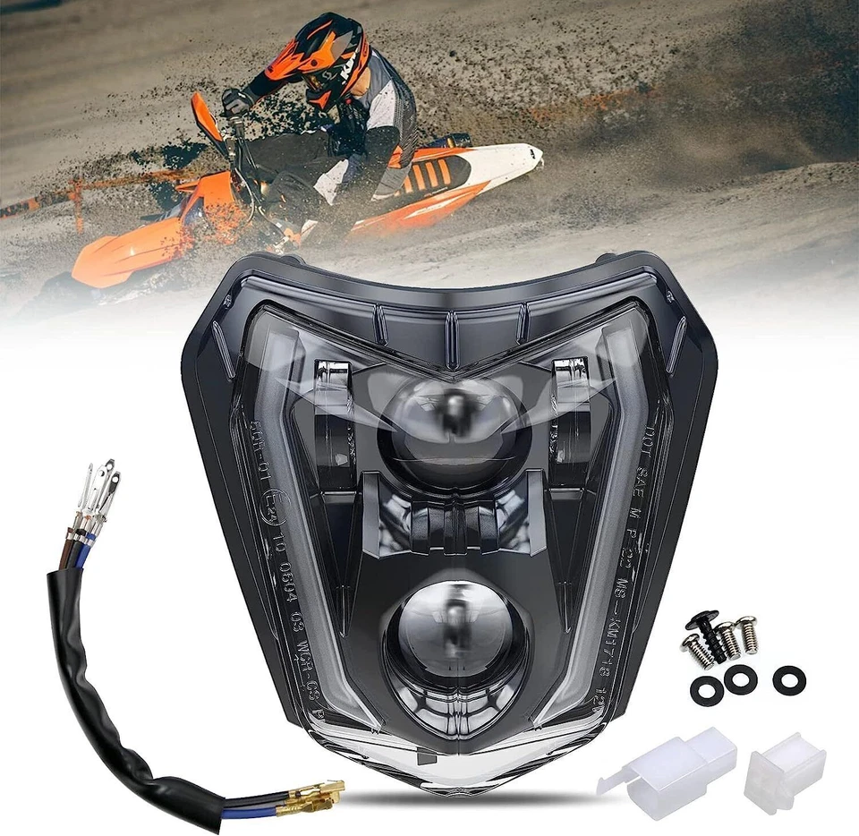 Farol de LED com DRL, SETA para KTM EXC XCW 500 450 350 250 SX 125 2017-2021 - Imagem 4 de 4