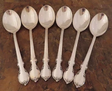 IS Reflection Set of 6 Teaspoons 1847 Rogers Vtg Silverplate Flatware Lot G