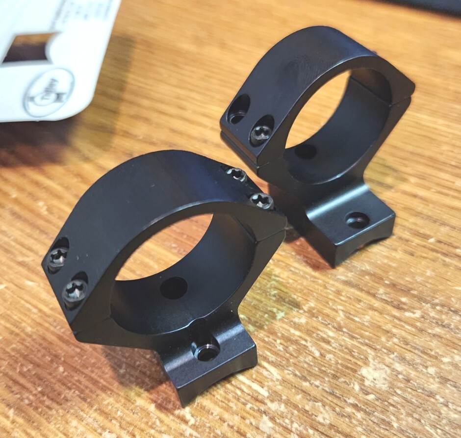 Talley Kimber 84M Scope Mount Medium Height, 30 mm Tube, Black Anodized